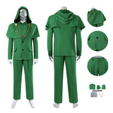 Doctor Doom Cosplay Costume Avengers Doomsday Green Halloween Outfit Becostume