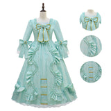 Marie Antoinette Women's Queen Rococo Ball Gown Gothic Victorian Dress Becostume