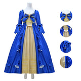18th Century Marie Antoinette Costume Ball Gown Victorian Rococo Deluxe Dress for Women