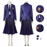 Wednesday The Addams Family  Nevermore Academy uniform Enid Sinclair Bianca Barclay Becostume