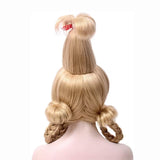 Cindy Lou Who Costume Dress Women Christmas Whoville Costume with Cloak 4PCS BEcostume