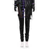 Deluxe Kpop Demon Hunters Mira Combat Cosplay Costume Black Leather Halloween Suit Becostume