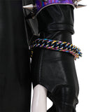 Deluxe Kpop Demon Hunters Mira Combat Cosplay Costume Black Leather Halloween Suit Becostume