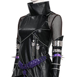 Deluxe Kpop Demon Hunters Mira Combat Cosplay Costume Black Leather Halloween Suit Becostume