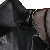 Deluxe Kpop Demon Hunters Mira Combat Cosplay Costume Black Leather Halloween Suit Becostume