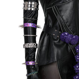 Deluxe Kpop Demon Hunters Mira Combat Cosplay Costume Black Leather Halloween Suit Becostume