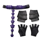 Deluxe Kpop Demon Hunters Mira Combat Cosplay Costume Black Leather Halloween Suit Becostume