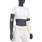 Star Wars Padme Amidala White Cosplay Costume Attack of the Clones Hallwoeen Outfit Becostume