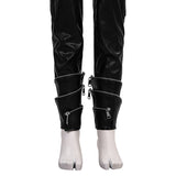 Deluxe Kpop Demon Hunters Rumi Combat Cosplay Costume Black Leather Halloween Suit Becostume