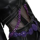 Deluxe Kpop Demon Hunters Rumi Combat Cosplay Costume Black Leather Halloween Suit Becostume