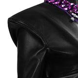 Deluxe Kpop Demon Hunters Rumi Combat Cosplay Costume Black Leather Halloween Suit Becostume