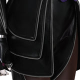 Deluxe Kpop Demon Hunters Rumi Combat Cosplay Costume Black Leather Halloween Suit Becostume