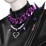 Deluxe Kpop Demon Hunters Rumi Combat Cosplay Costume Black Leather Halloween Suit Becostume