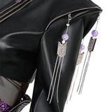 Deluxe Kpop Demon Hunters Rumi Combat Cosplay Costume Black Leather Halloween Suit Becostume