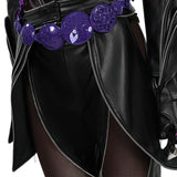 Deluxe Kpop Demon Hunters Rumi Combat Cosplay Costume Black Leather Halloween Suit Becostume