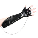 Deluxe Kpop Demon Hunters Rumi Combat Cosplay Costume Black Leather Halloween Suit Becostume