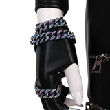 Deluxe Kpop Demon Hunters Zoey Combat Cosplay Costume Black Leather Halloween Suit Becostume