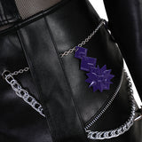 Deluxe Kpop Demon Hunters Zoey Combat Cosplay Costume Black Leather Halloween Suit Becostume