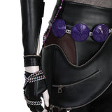 Deluxe Kpop Demon Hunters Zoey Combat Cosplay Costume Black Leather Halloween Suit Becostume