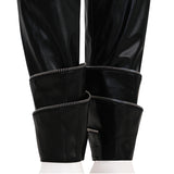 Deluxe Kpop Demon Hunters Zoey Combat Cosplay Costume Black Leather Halloween Suit Becostume