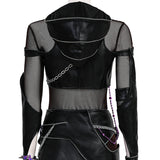 Deluxe Kpop Demon Hunters Zoey Combat Cosplay Costume Black Leather Halloween Suit Becostume
