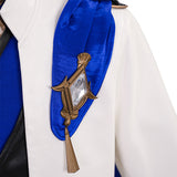 Final Fantasy XIV Seneschal Prince's Cosplay Costume Blue White Halloween Suit Becostume
