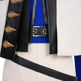 Final Fantasy XIV Seneschal Prince's Cosplay Costume Blue White Halloween Suit Becostume