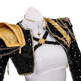 Kpop Demon Hunters Rumi Golden Black Performance Dance Outfit Ver2 Becostume