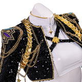 Kpop Demon Hunters Rumi Golden Black Performance Dance Outfit Ver2 Becostume