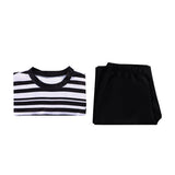 Wednesday The Addams Family Wednesday's Brother Pugsley Addams Striped Cosplay Costume Becostume