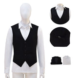 Doctor Who 12th Dark Black Vest with White French Shirt Cosplay Costume BEcostume