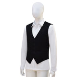 Doctor Who 12th Dark Black Vest with White French Shirt Cosplay Costume BEcostume