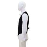 Doctor Who 12th Dark Black Vest with White French Shirt Cosplay Costume BEcostume