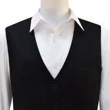 Doctor Who 12th Dark Black Vest with White French Shirt Cosplay Costume BEcostume