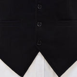 Doctor Who 12th Dark Black Vest with White French Shirt Cosplay Costume BEcostume
