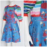 Female Chucky Costume Adults Women Child’s Play Halloween Costumes Suit