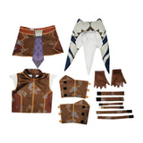 Girls Ahsoka Tano Costume Tales of the Jedi Ahsoka Halloween Cosplay Suit Kids BEcostume