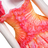 Wicked Witch Glinda Cosplay Costume Halloween Colorful Suit BEcostume