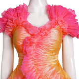 Wicked Witch Glinda Cosplay Costume Halloween Colorful Suit BEcostume