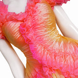 Wicked Witch Glinda Cosplay Costume Halloween Colorful Suit BEcostume