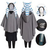 Kids Ahsoka Tano Costume Star Wars Ahsoka Halloween Costume Outfit Girls BEcostume