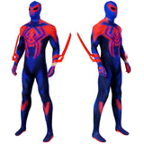 New Miguel O Hara Costume With Cloak Spiderman 2099 Suit Halloween Cosplay Bodysuit