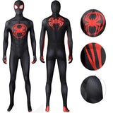 Spiderman Into the Spider Verse Miles Morales Suit Miles Costume Bodysuit Jumpsuit BEcostume