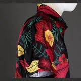 BEcostume 2023 One Piece Monkey D. Luffy Floral Shirt Luffy Flower Hawaiian Full Set with Hat