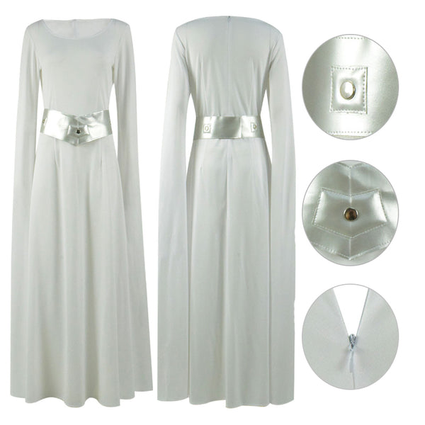 Star Wars Princess Leia Costumes for Halloween Women White Leia Dress – Becostume