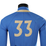 Vault 33 Suit Fallout Cosplay Jumpsuit Adult Halloween Cosplay Outfit BEcostume