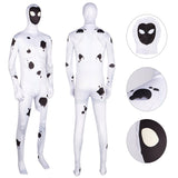 White Spot Spider Man Bodysuit Across the Spider Verse Villain Zentai Jumpsuit Adults BEcostume