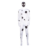 White Spot Spider Man Bodysuit Across the Spider Verse Villain Zentai Jumpsuit Adults BEcostume