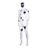 White Spot Spider Man Bodysuit Across the Spider Verse Villain Zentai Jumpsuit Adults BEcostume