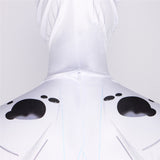 White Spot Spider Man Bodysuit Across the Spider Verse Villain Zentai Jumpsuit Adults BEcostume
